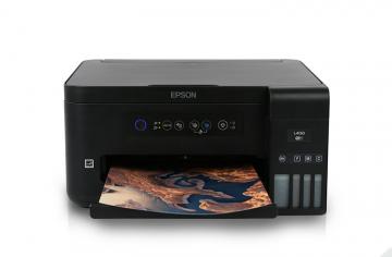 изображение МФУ Epson L4150 с оригинальной СНПЧ и пигментными чернилами 100мл