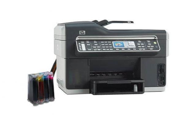 изображение МФУ HP OfficeJet L7600 с СНПЧ и чернилами