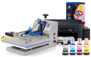 Планшетный термопресс INKSYSTEM P-3838 38*38 см и МФУ Epson XP-2205 с набором для сублимационной печати