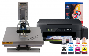 Планшетный термопресс INKSYSTEM P-3838+ 38*38 см и МФУ Epson XP-2205 с набором для сублимационной печати