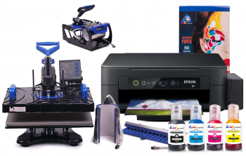 Многофункциональный термопресс INKSYSTEM SP Combo 4 29*38 см 4 в 1 и МФУ Epson XP-2205 с набором для сублимационной печати