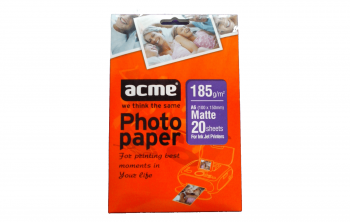 Матовая фотобумага ACME Matte 185g, 10x15, 20 листов