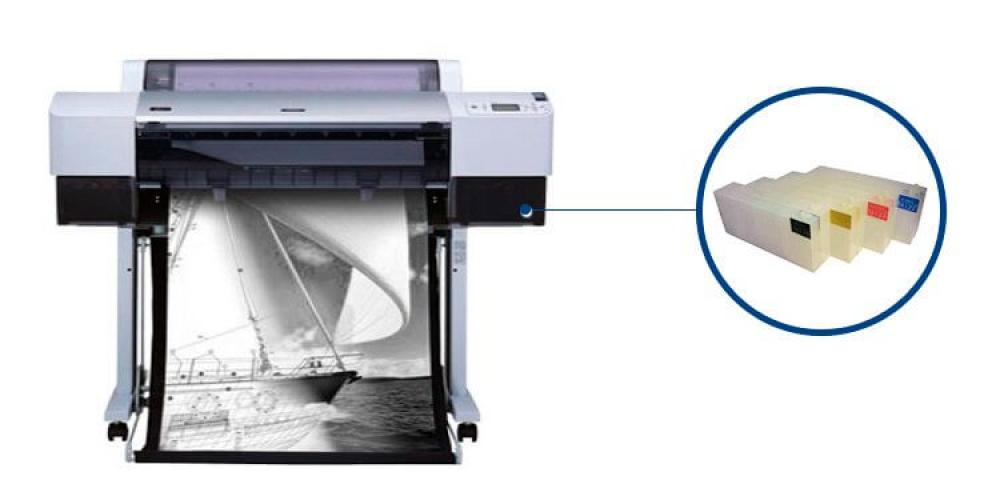 изображение Плоттер Epson Stylus Pro 7450 с ПЗК и чернилами - изображение 1