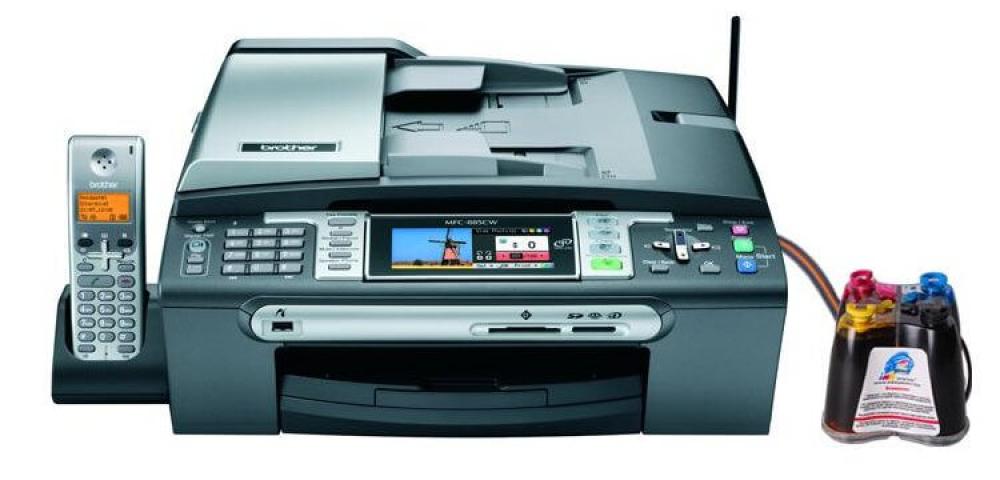 изображение МФУ Brother MFC-885CW с СНПЧ и чернилами - изображение 1