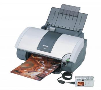 Принтер Canon BubbleJet i965 с СНПЧ и чернилами