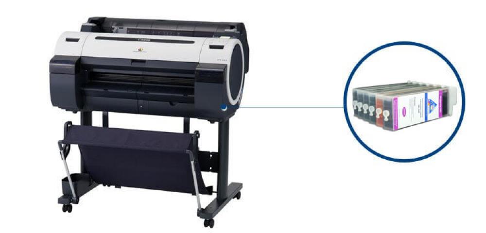 изображение Плоттер Canon imagePROGRAF IPF655 с ПЗК и чернилами - изображение 1