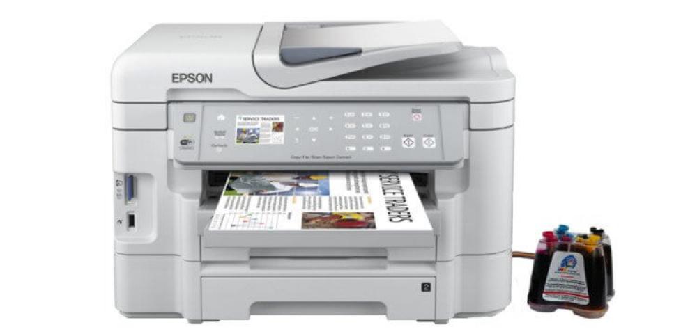 изображение МФУ Epson WorkForce WF-3530DTWF с СНПЧ и чернилами - изображение 1