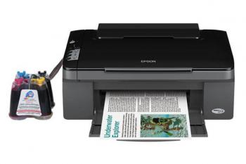МФУ Epson Stylus TX106 с СНПЧ и чернилами МФУ Epson Stylus TX106 с СНПЧ и чернилами