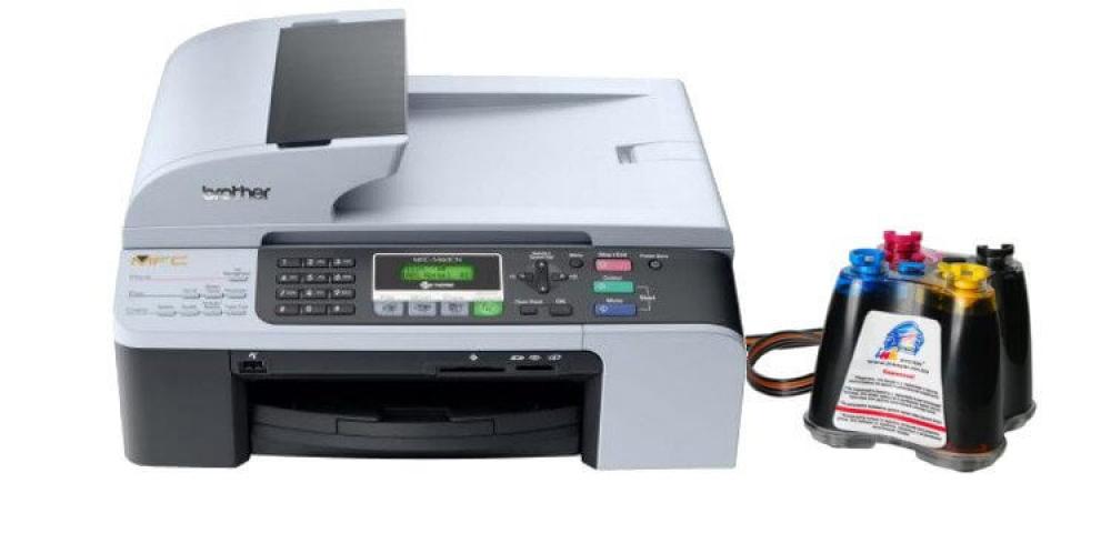изображение МФУ Brother MFC 5460C с СНПЧ и чернилами - изображение 1