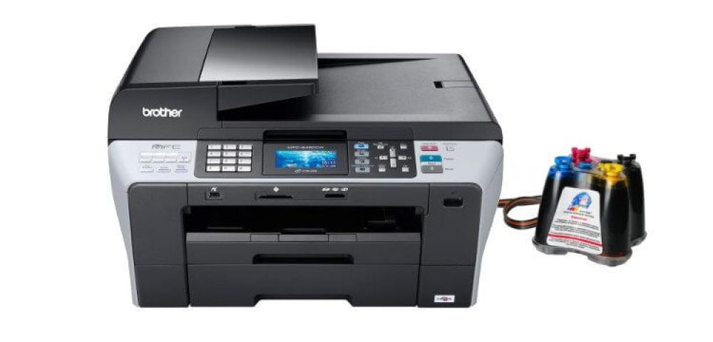 изображение МФУ Brother MFC 6490CN с СНПЧ и чернилами - изображение 1