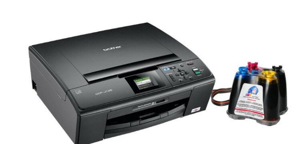 изображение МФУ Brother MFC J125 с СНПЧ и чернилами - изображение 1