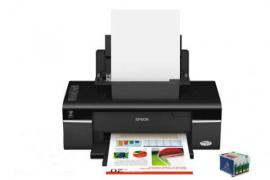 Цветной принтер Epson Stylus Office T40W с ПЗК и чернилами Цветной принтер Epson Stylus Office T40W с ПЗК и чернилами