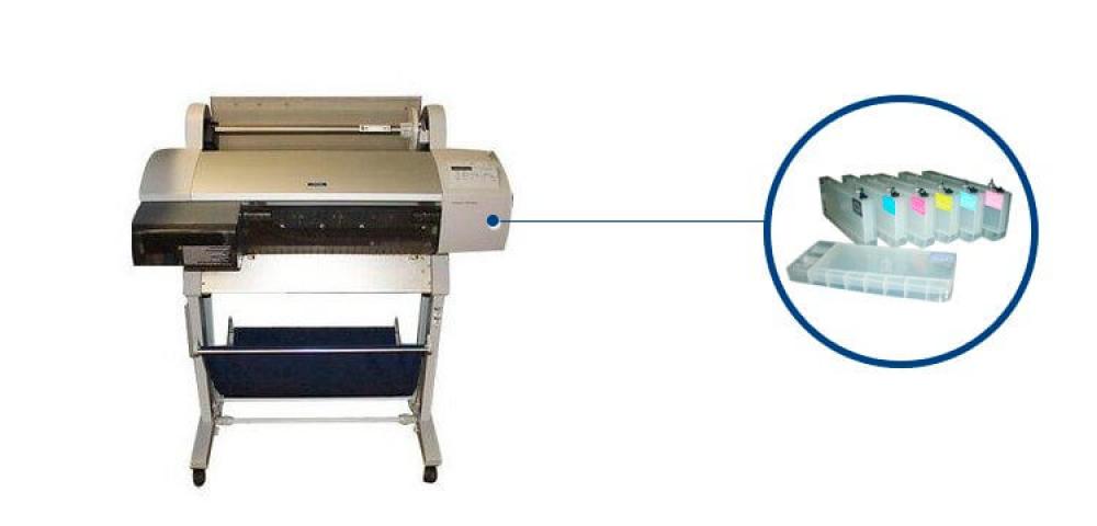 изображение Плоттер Epson Stylus Pro 7600 с ПЗК и чернилами - изображение 1