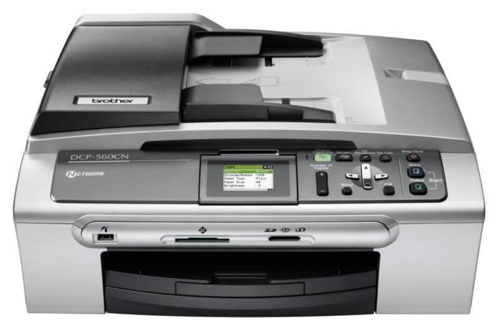 изображение МФУ Brother DCP 560C с ПЗК и чернилами