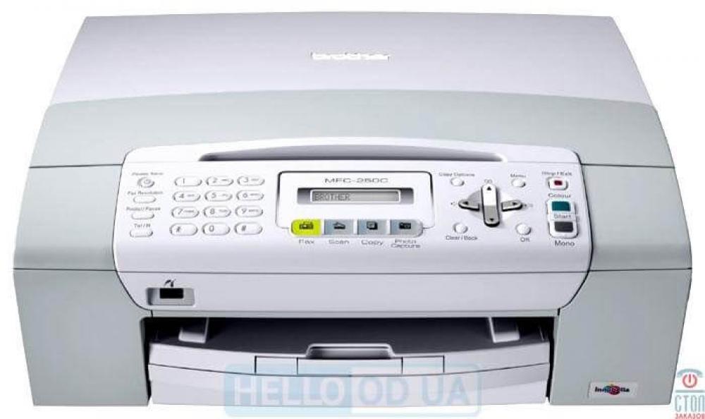изображение МФУ Brother MFC 250C с ПЗК и чернилами