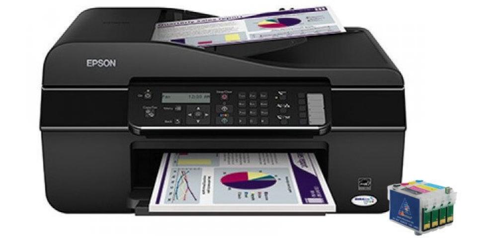 изображение МФУ Epson Stylus Office BX305F с ПЗК и чернилами - изображение 1