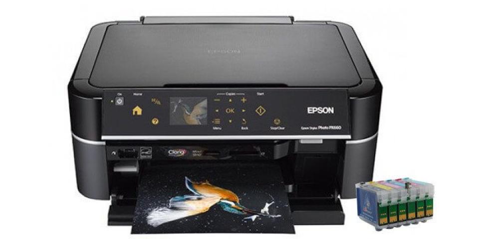 изображение МФУ Epson Stylus Photo PX660 с ПЗК и чернилами - изображение 1