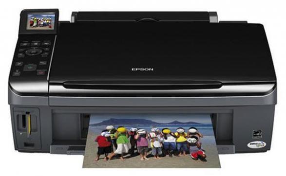 изображение МФУ Epson Stylus SX415 с ПЗК и чернилами