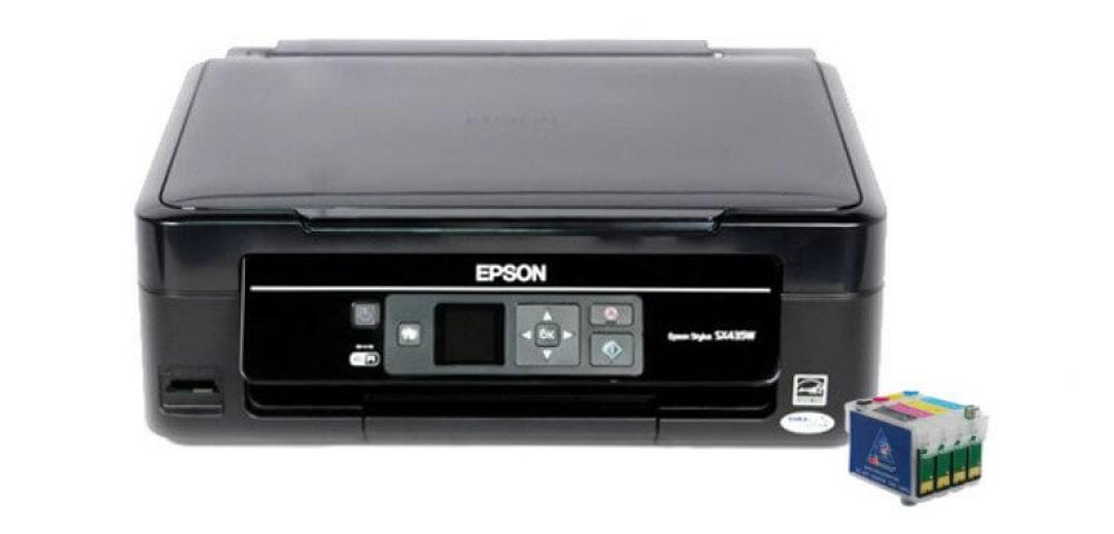 изображение МФУ Epson Stylus SX435W с ПЗК и чернилами - изображение 1