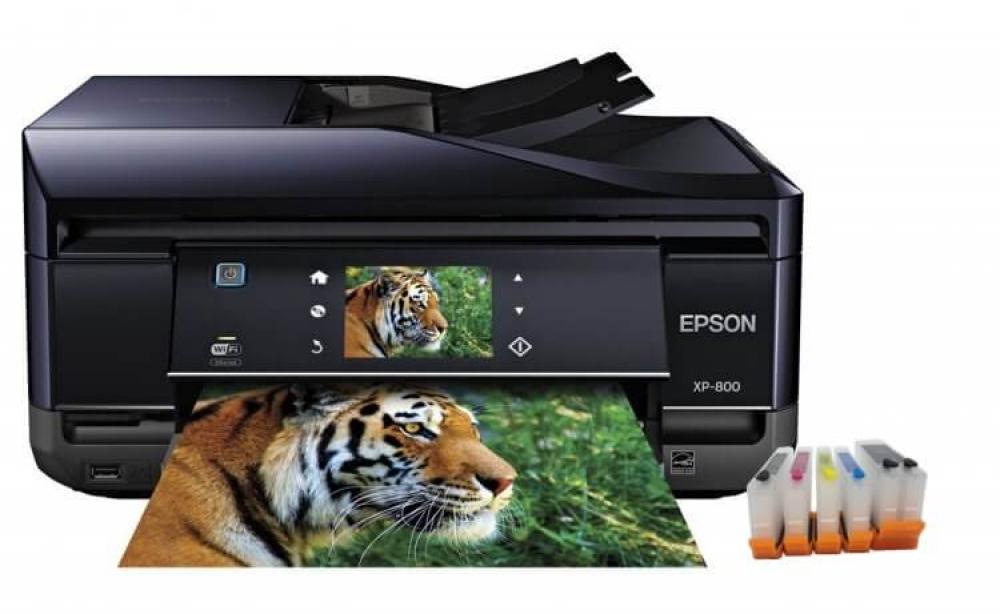 изображение МФУ Epson Expression Premium XP-800 с ПЗК и чернилами (США) - изображение 1