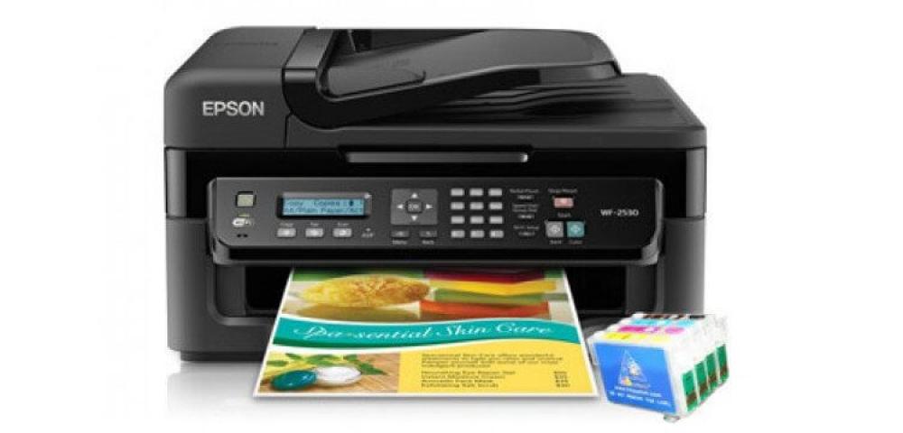 изображение МФУ Epson Workforce WF-2530WF с ПЗК и чернилами - изображение 1