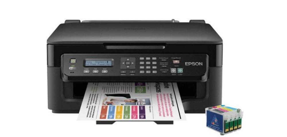 изображение МФУ Epson Workforce WF-2510WF с ПЗК и чернилами - изображение 1