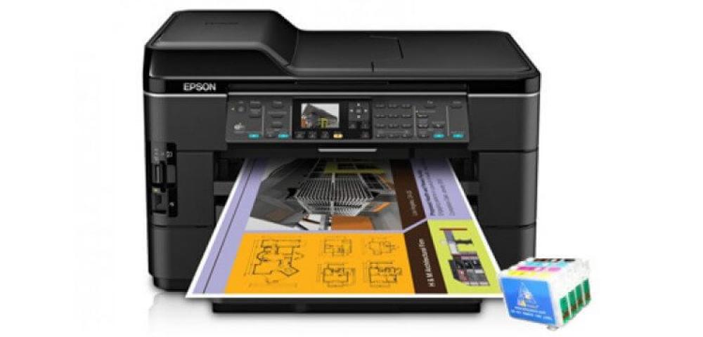 изображение МФУ Epson WorkForce WF-7520 с ПЗК и чернилами - изображение 1