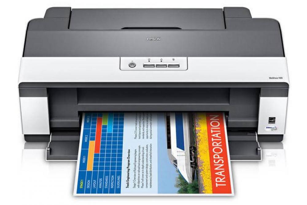 изображение Цветной принтер Epson WorkForce 1100 с ПЗК и чернилами - изображение 1
