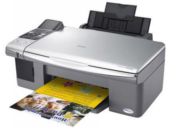 изображение МФУ Epson Stylus CX5900 с ПЗК и чернилами