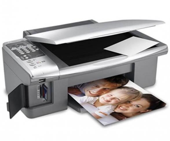 изображение МФУ Epson Stylus CX6900F с ПЗК и чернилами