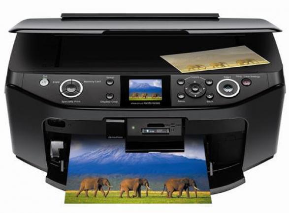изображение МФУ Epson Stylus Photo RX680 с ПЗК и чернилами