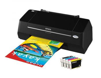 Цветной принтер Epson Stylus T20 с ПЗК и чернилами Цветной принтер Epson Stylus T20 с ПЗК и чернилами
