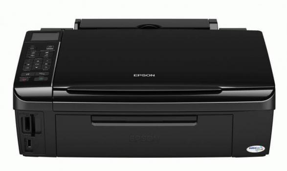 изображение МФУ Epson Stylus Office SX510W с ПЗК и чернилами