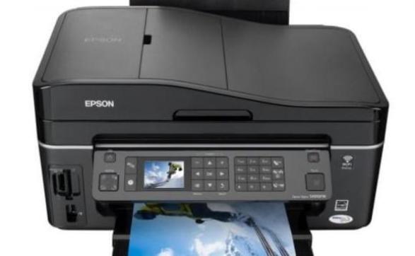 изображение МФУ Epson Stylus Office SX610FW с ПЗК и чернилами