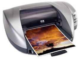 Принтер HP Deskjet 5500 с СНПЧ и чернилами