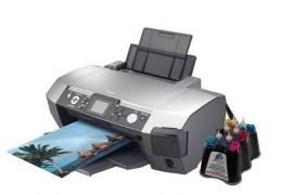 Принтер Epson Stylus Photo R340 с СНПЧ и чернилами