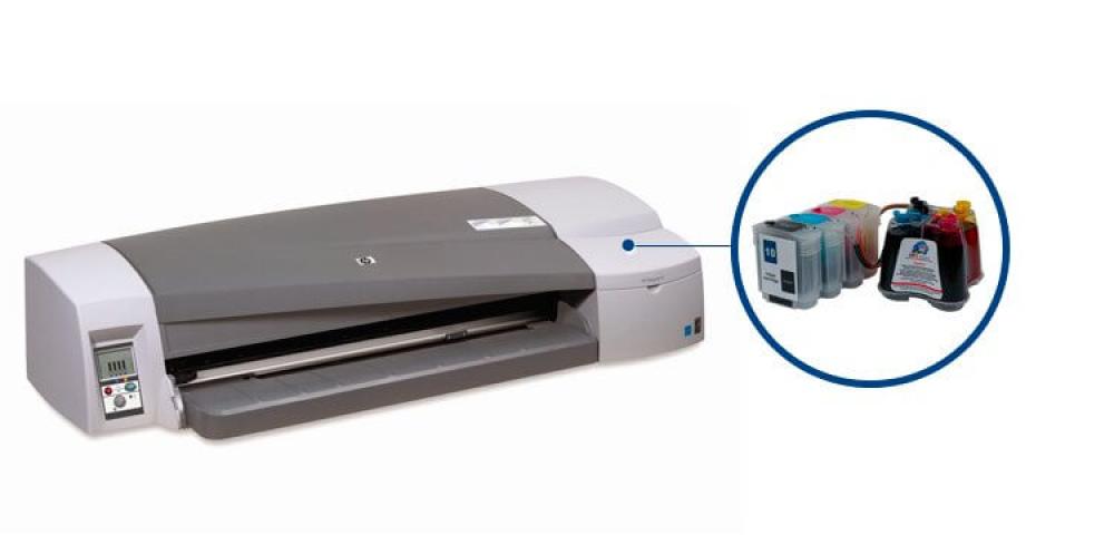 изображение Плоттер HP DesignJet 111 с СНПЧ и чернилами - изображение 1