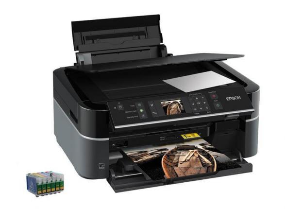 изображение МФУ Epson Stylus Photo TX650, TX659 с ПЗК и чернилами