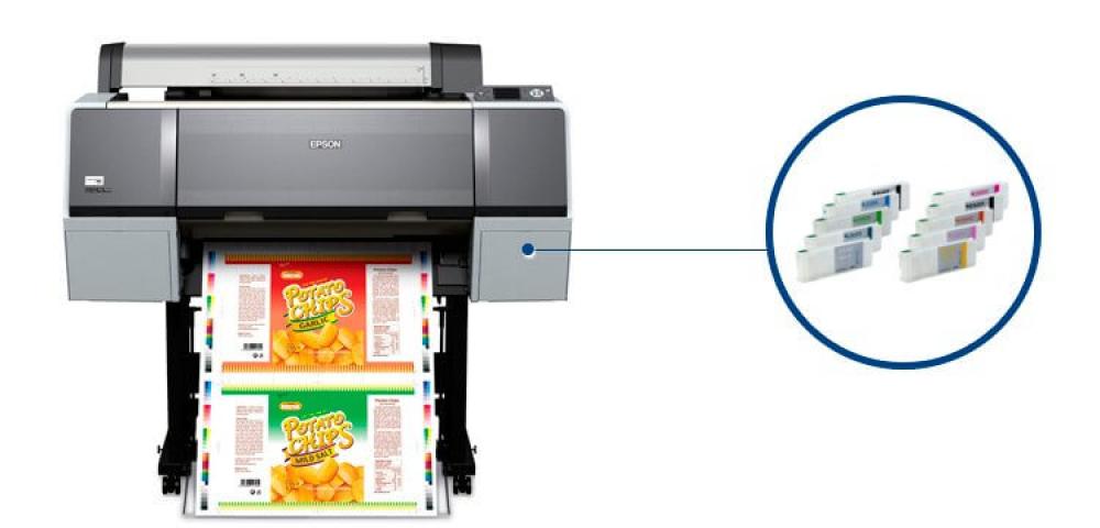 изображение Плоттер Epson Stylus Pro 7900 с ПЗК и чернилами - изображение 1