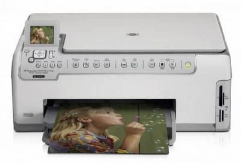 изображение МФУ HP Photosmart C5175 с СНПЧ и чернилами - изображение 1