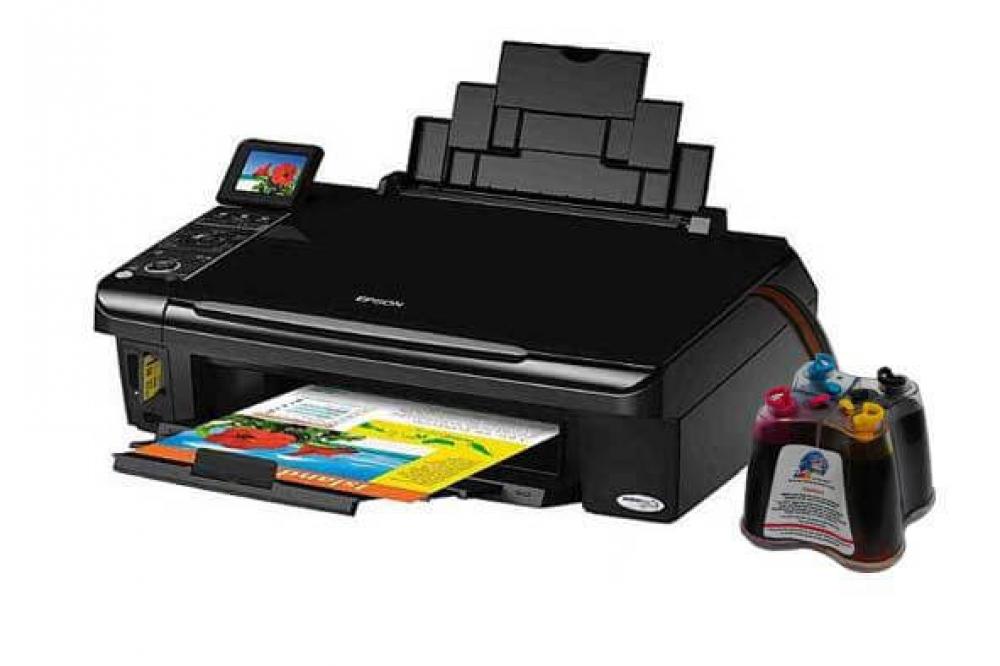 изображение МФУ Epson Stylus NX515 с СНПЧ и чернилами - изображение 1