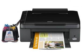 МФУ Epson Stylus TX100 с СНПЧ и чернилами МФУ Epson Stylus TX100 с СНПЧ и чернилами