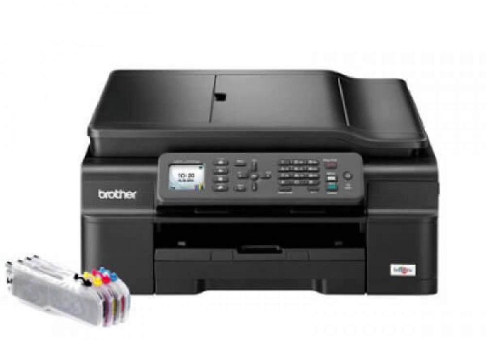 изображение МФУ Brother MFC-J470DW с ПЗК и чернилами - изображение 1