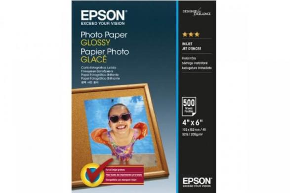 изображение Глянцевая фотобумага Epson Glossy Photo Paper 10x15, 200g, 500 листов