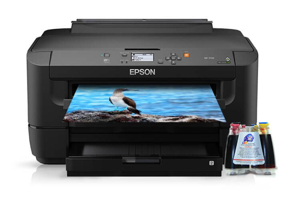 изображение Принтер Epson Workforce WF-7110 с СНПЧ и чернилами - изображение 1