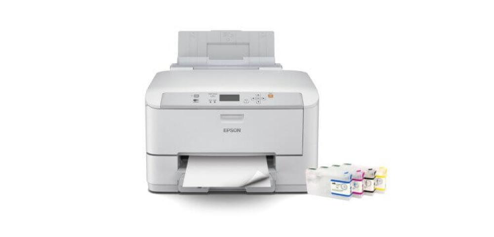 изображение Цветной принтер Epson WorkForce Pro WF-5110DW с ПЗК и чернилами - изображение 1