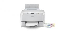 Цветной принтер Epson WorkForce Pro WF-5110DW с ПЗК и чернилами