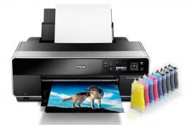 Принтер Epson Stylus Photo R3000 с СНПЧ и чернилами (США)