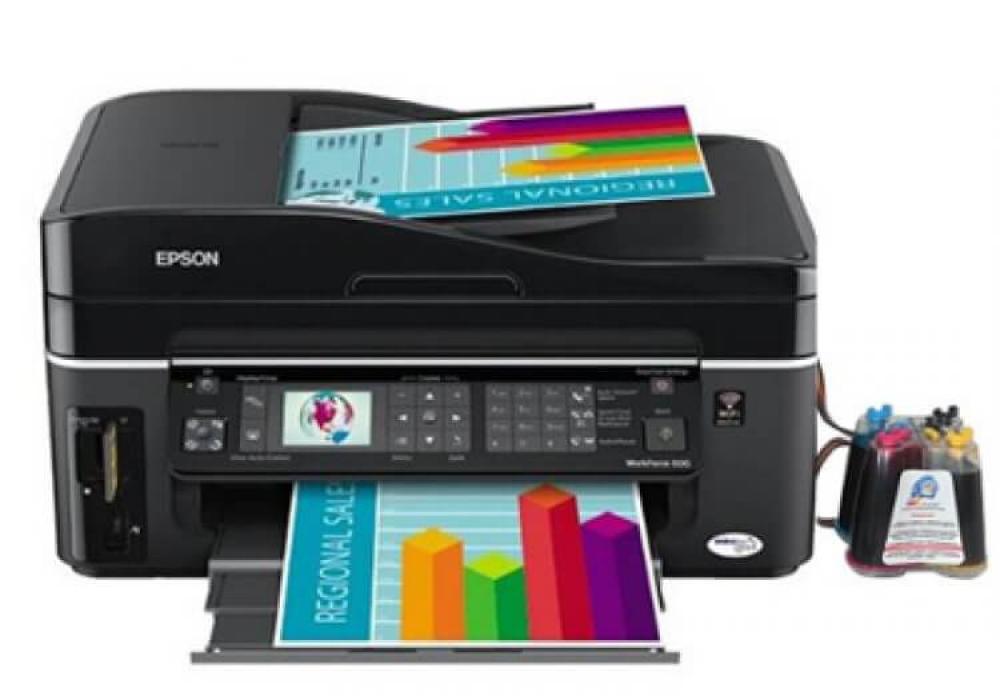 изображение МФУ Epson WorkForce 600 Refurbished by Epson с СНПЧ и чернилами - изображение 1