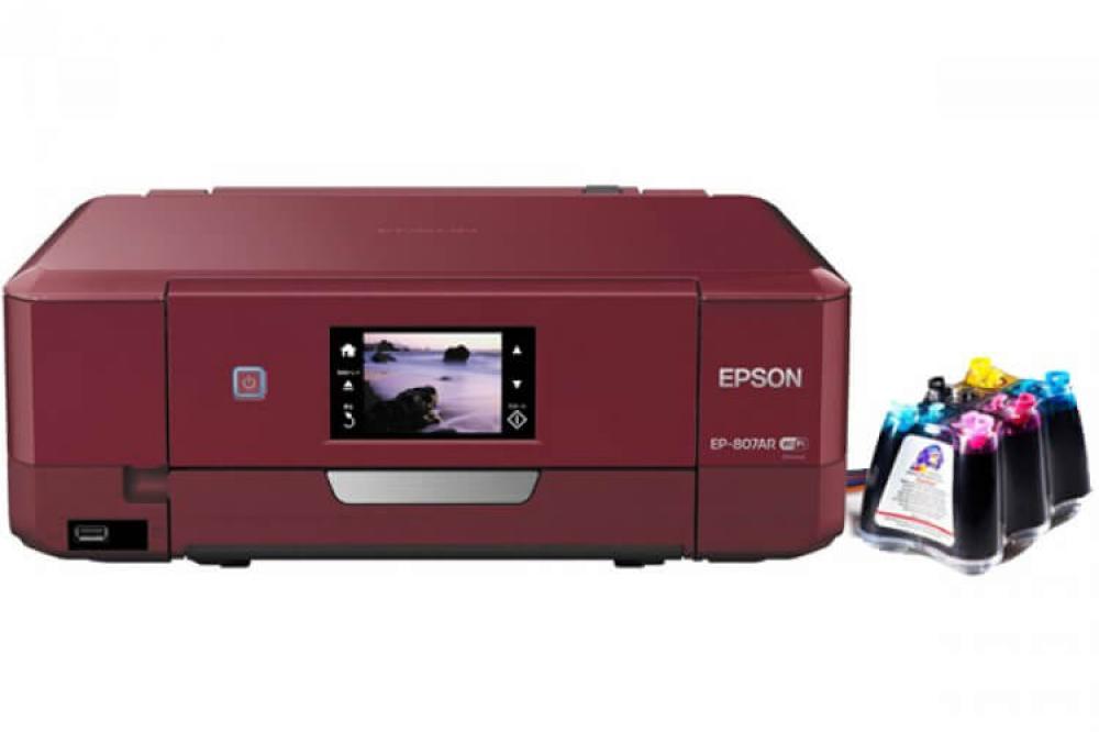 изображение МФУ Epson Colorio EP-807AR с СНПЧ и чернилами - изображение 1